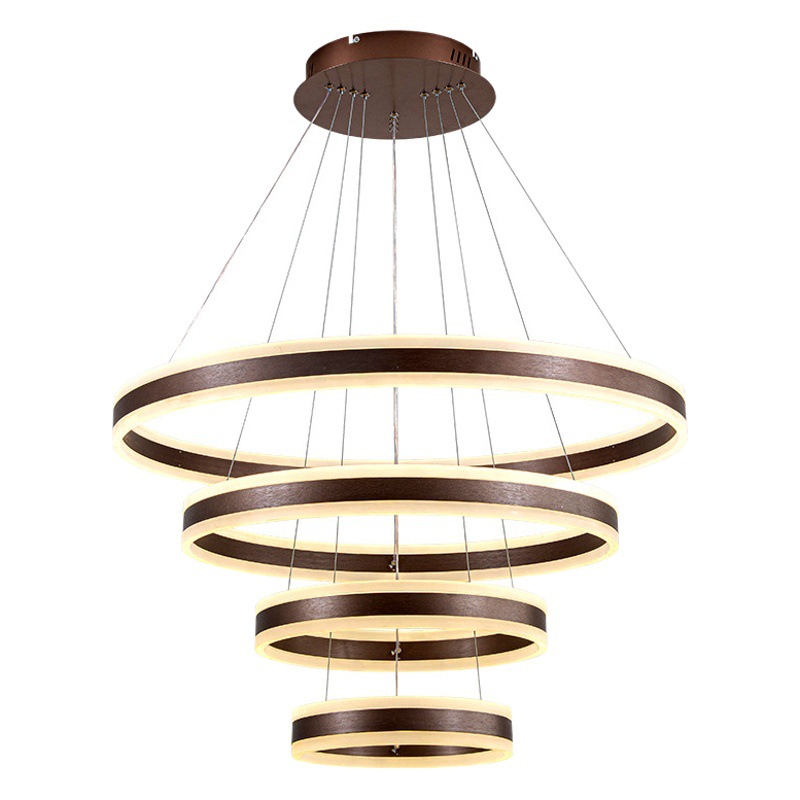 Moderno minimalista Villa vacía sala de estar araña duplex edificio hueco lámpara loft apartamento luz lámparas de aluminio de lujo