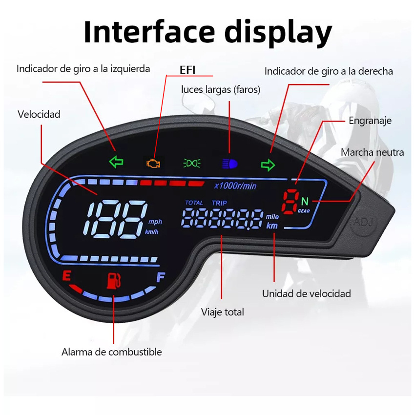 South America's Best-Selling Off-Road Vehicle Dm200 Digital Code Meter Xr190L Crm250 Zanyu 150 Gy200 Digital Meter
