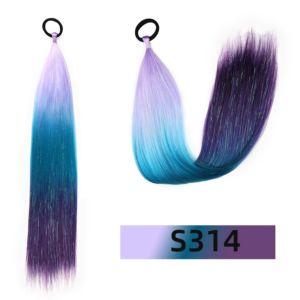 Venta al por mayor de hilo de oro y plata para comercio exterior, para pelucas y coletas de rastas EZ, de un solo hilo, con degradado de colores, para cabello trenzado DIY, hilo láser y trenzas grandes.