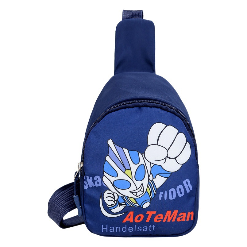 New children's chest bag fashion boys and girls casual messenger bag cartoon cute change shoulder bag trendy cool messenger bag