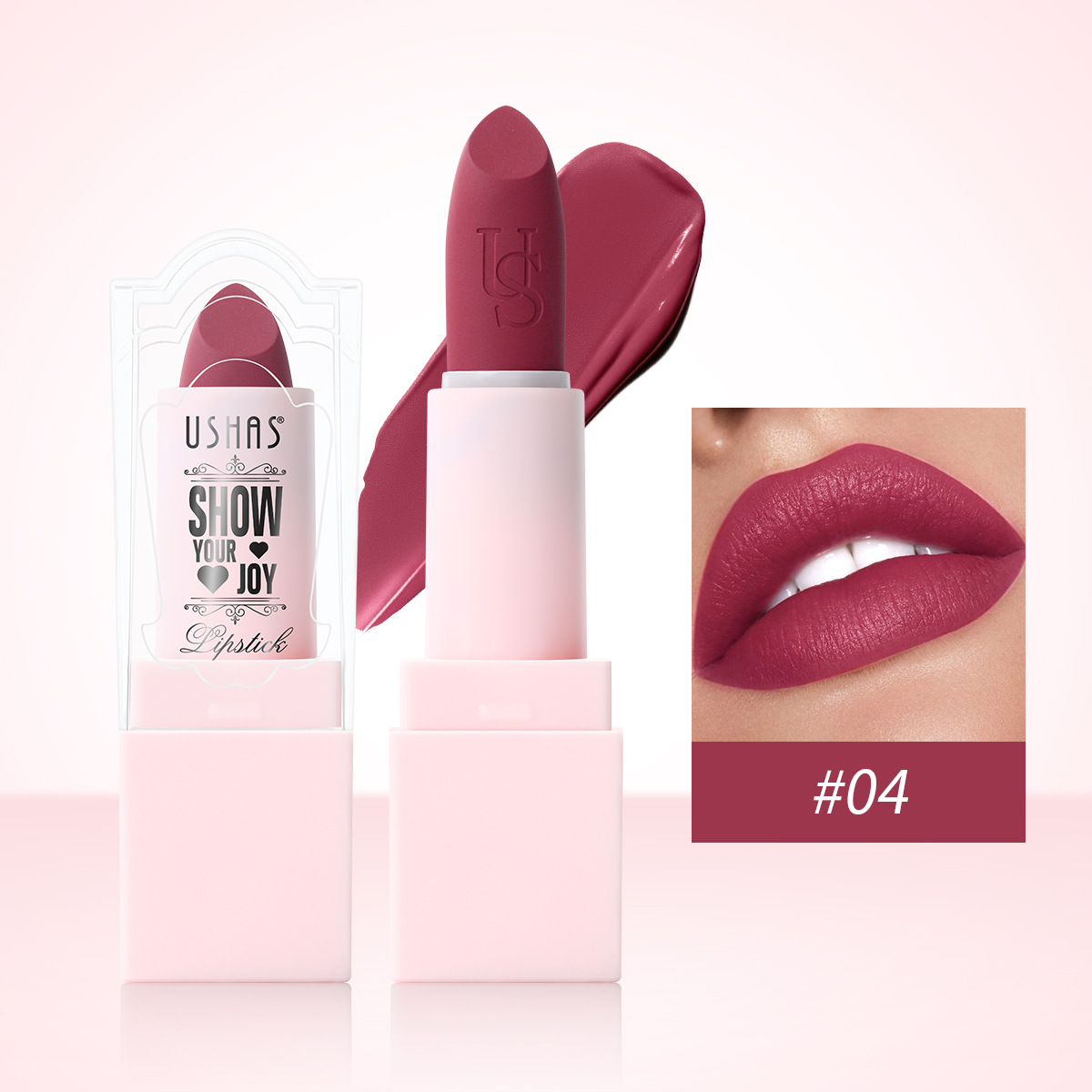 USHAS Cross-Border Spot Mat Lipstick LP2287A + B