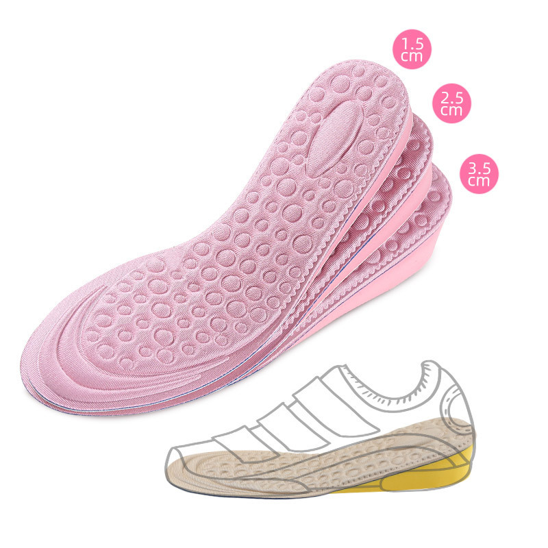 Sports shock-absorbing breathable summer height insoles