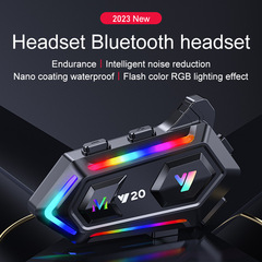 Y20 クロスボーダー特別ヘルメット Bluetooth ヘッドセット防水防塵 RGB カラフルなライト重低音ヘルメットヘッドセット工場
