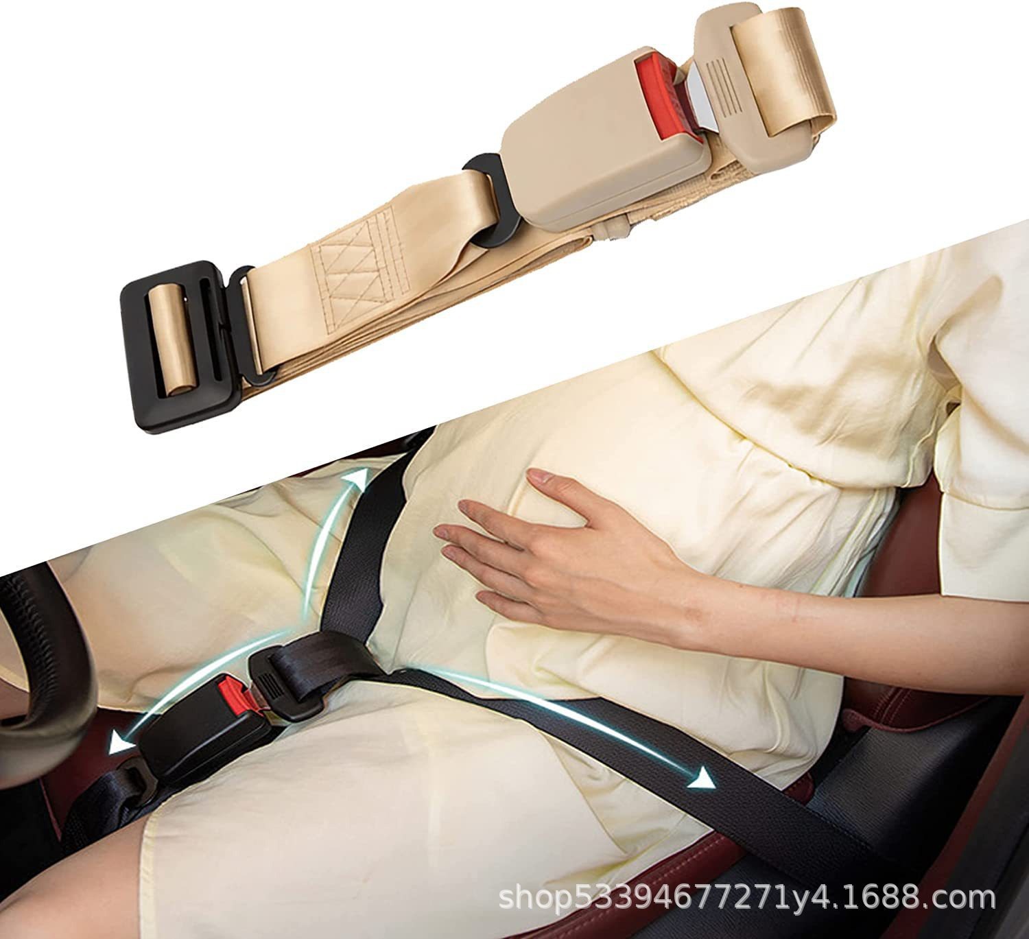 Pregnant women's safety belt anti-bellied car special third trimester driving safety belt co-pilot belly protection fixing protection belt