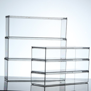 Desktop Tank Fish Tank Fish Shrimp Aquarium Turtle Tank Green Planting Flower Pot Transparent Acrylic Narrow High Rectangular