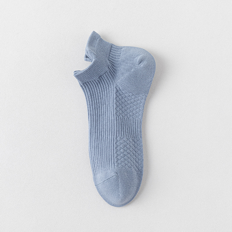 Calcetines de barco de algodón de color sólido para hombres primavera, verano y otoño, calcetines cortos para hombres, calcetines de embalaje independientes de algodón sin hueso