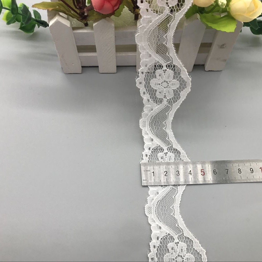 花边服装辅料DIY现货供应无弹蕾丝花边 9019#  宽度4CM