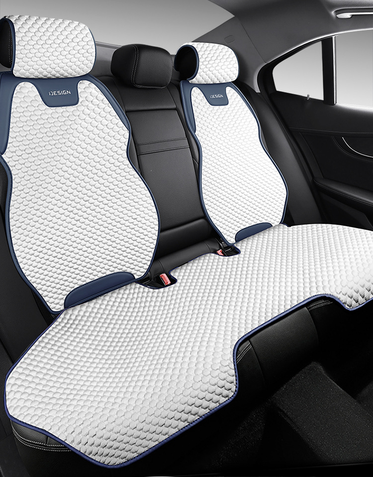 2024 New Ice Bean Four Seasons Non-Slip Saddle Car Seat Cushion