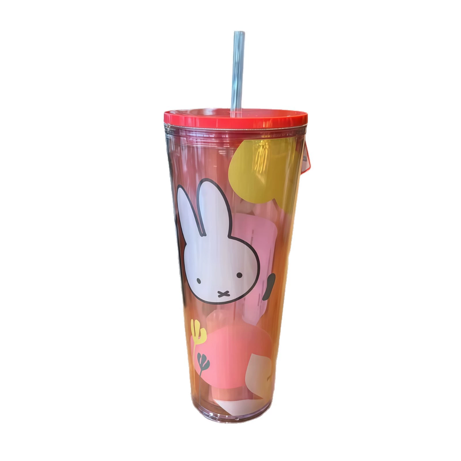 Cartoon double-layer handheld glass stainless steel