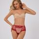 Cross-Border European and American Large Size Sexy Women's Lace Underwear High Waist Hollow Breathable Briefs Manufacturer Wholesale 9002