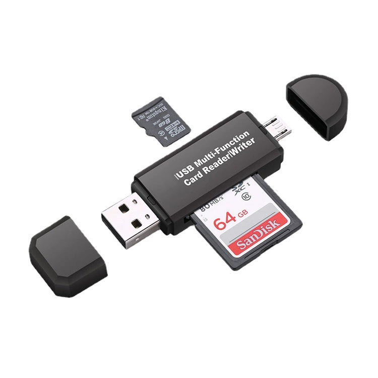 OTG card reader Micro SD/SD card/USB mobile phone reading card TF high -speed 2.0 multi -function card private model