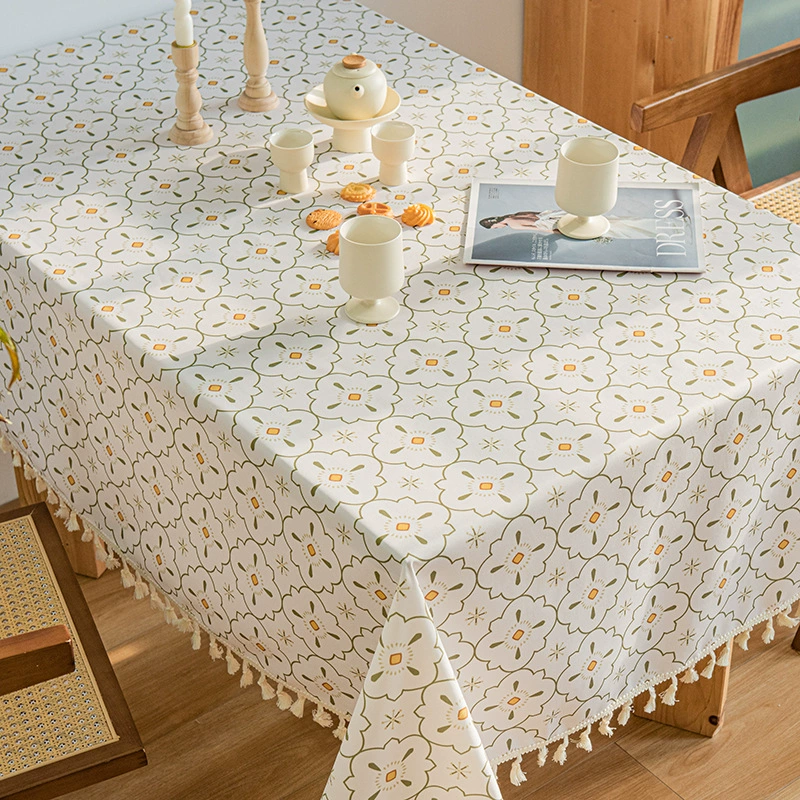TPU waterproof tablecloth (Xiaofeng), pastoral floral print, waterproof and oil‑resistant, multiple sizes