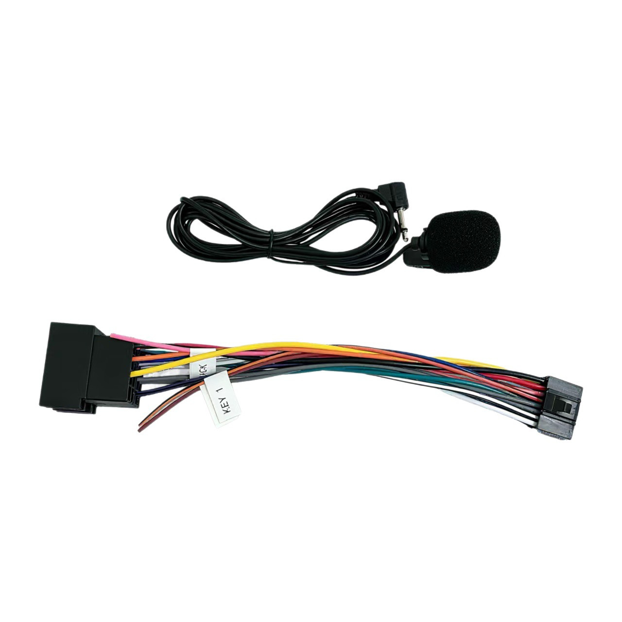 Factory direct sales car Bluetooth call external microphone GPS navigation device car microphone ISO power cable