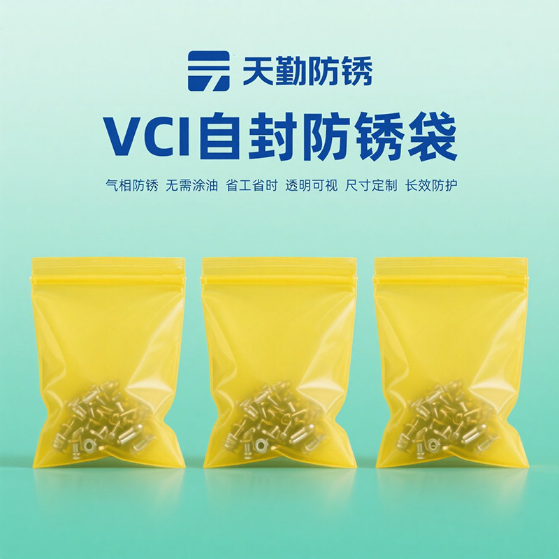 天勤生产气相防锈袋四方袋海运防蚀袋拉链袋防潮袋气相自封口袋