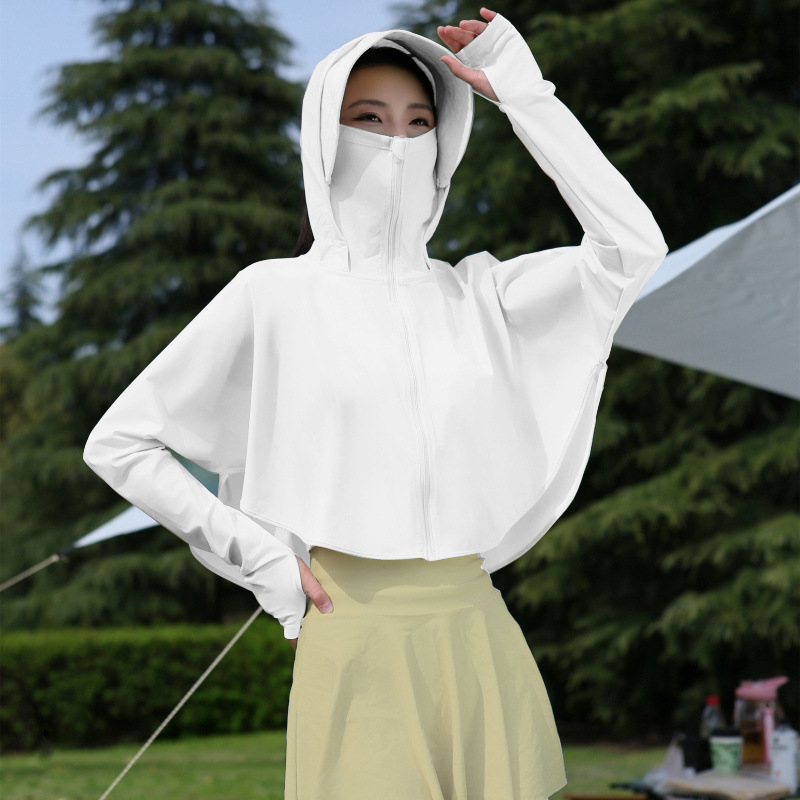 2024 verano nueva ropa de mujer seda delgada transpirable anti-UV abrigo corto fábrica de suministro de comercio al por mayor