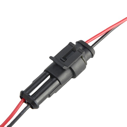 Corded car connector connector waterproof HID plug socket male and female butt connector 2 core hole butt connector