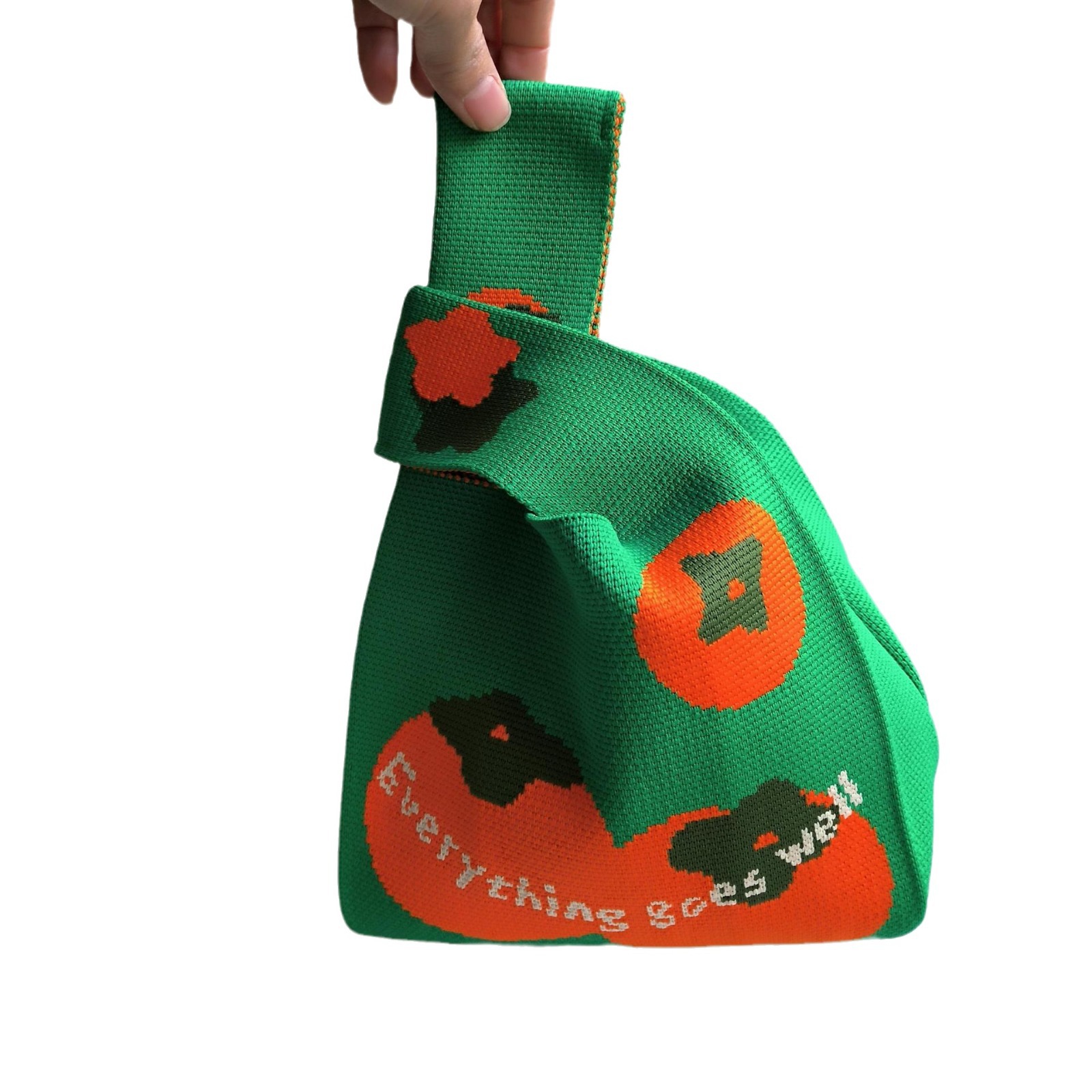 En stock suministro nuevo auspicioso Ruyi caqui Ruyi mano llevar chaleco bolsa regalo festivo