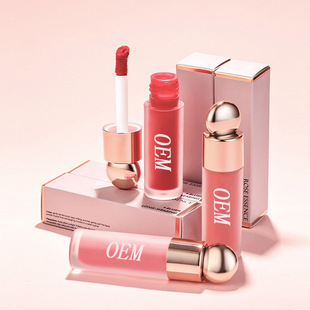 Oem Private Label Liquid Blush Cross-Border Makeup Contouring Blush Cream Brightening Complexion Nude Makeup Rouge Lip Glaze Oem