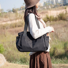 包包女2023防泼水牛津尼龙托特包女单肩手提包韩版大容量包包布袋