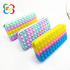 Silica gel handheld waterproof pencil case for elementary school students for documents, anti-stress