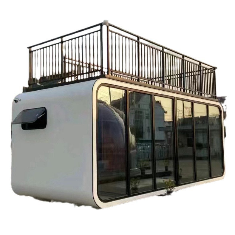 Cabina de manzana al aire libre Casa de familia móvil Oficina Sala de reuniones Contenedor escénico Sala de sol Cabina de manzana