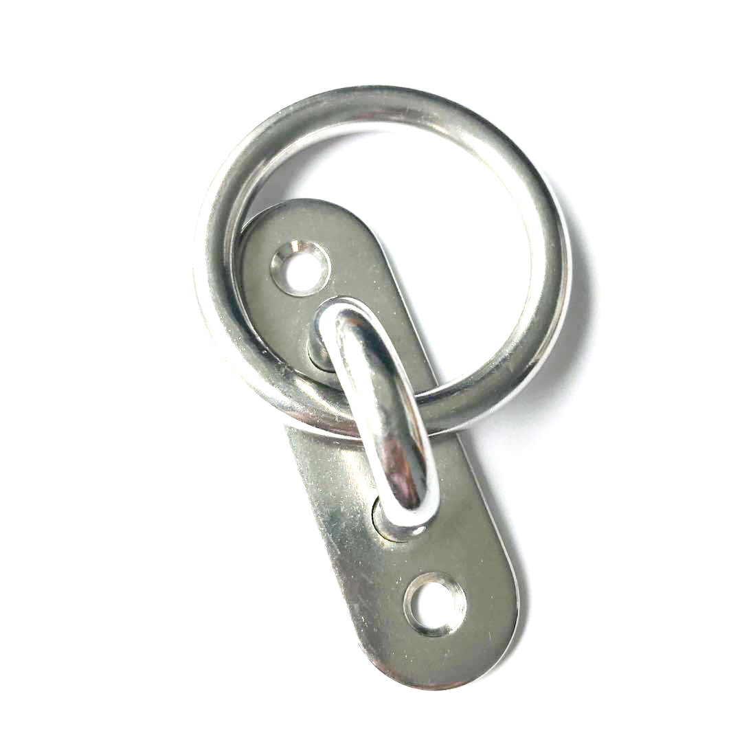 不锈钢椭圆形固定扣带圆环 遮阳篷扣配件 游艇船用