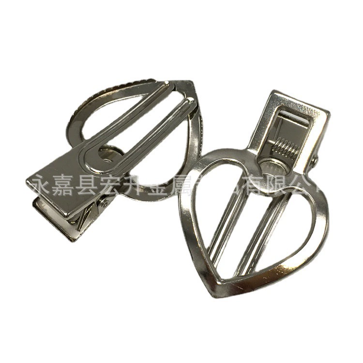 DIY шпилька материал Полые капли клип металлический Утконос Клип ручной работы 5 см сердце красное сердце клип аппаратные украшения