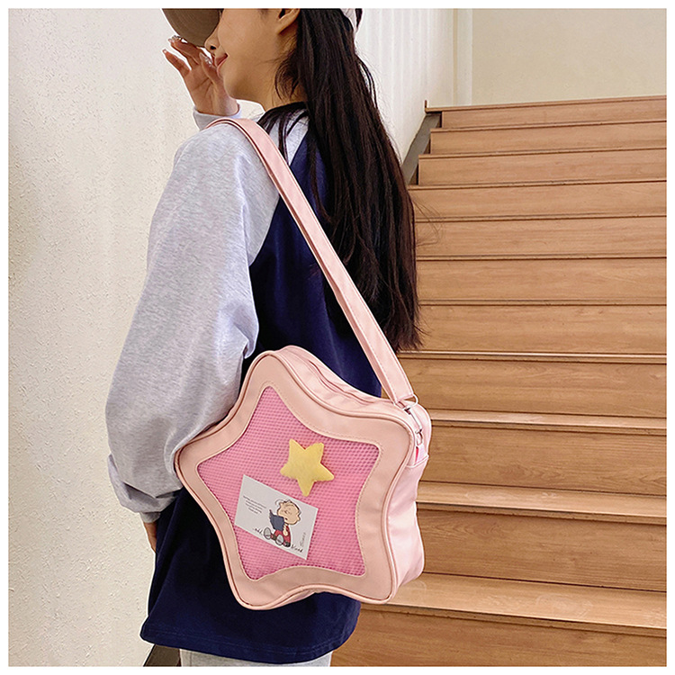 This year's popular color bags, 2025 new star bags, Japanese-style sweet single-shoulder bags, crossbody bags, women's bags, cross-border undefined