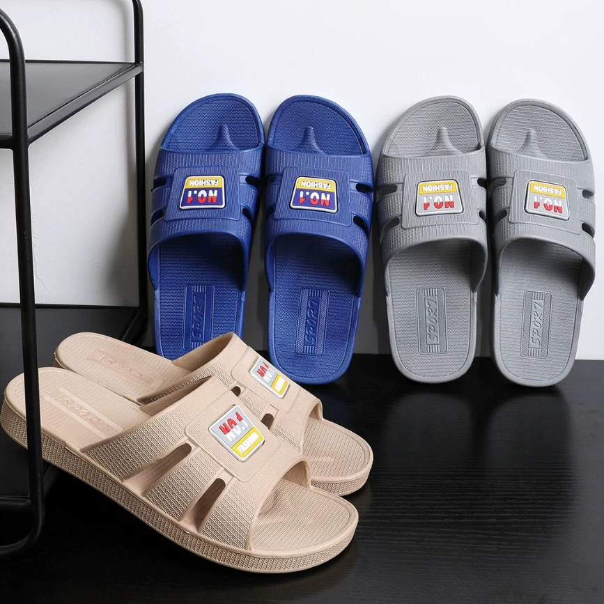 2024 летние новые мужские тапочки для дома оптом ванная комната заменяет мужские холодные тапочки с мягким дном противоскользящие мужские тапочки