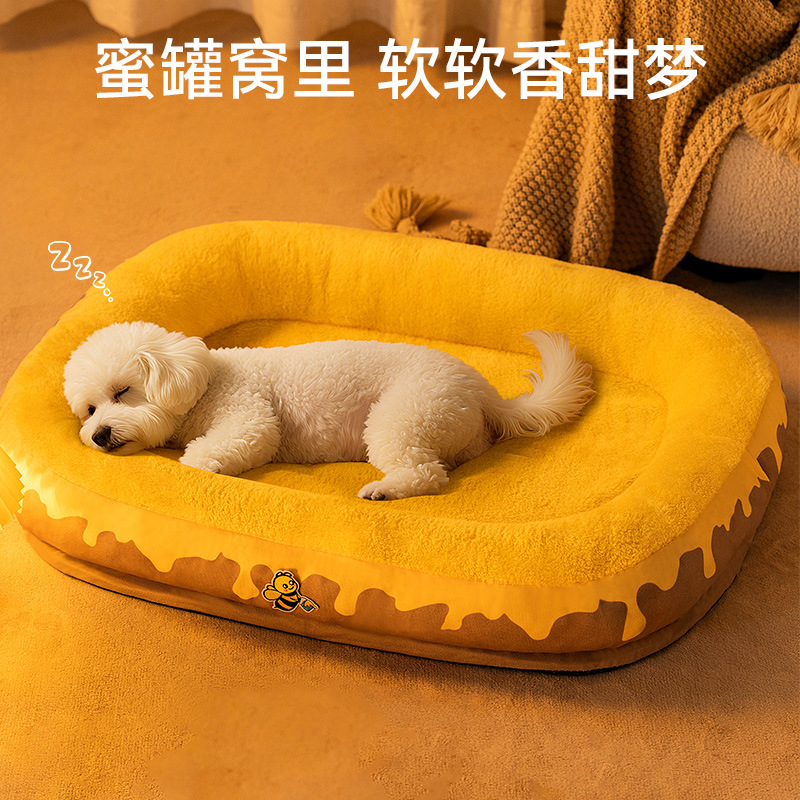 Dog Kennel and Cat Kennel for All Seasons, Autumn and Winter Pet Dog Bed, Small Size Dogs Sleeping Nest, Removable and Washable Pet Sofa