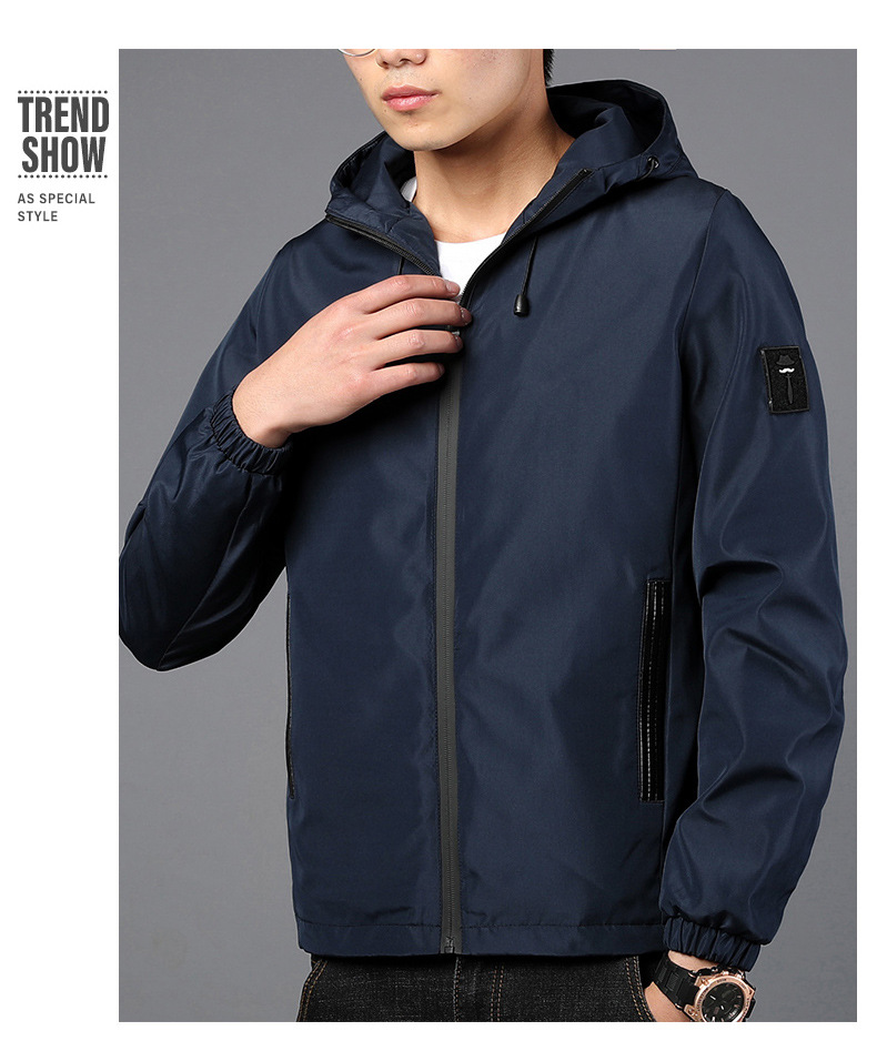 490g Weight Jacket Outerwear Type Long Sleeve Sleeve Length Zipper Placket Type Polyester Fabric Type Regular Top Length Casual Occasion Collarless Neckline Regular Fit Fit Type Solid Color Pattern Spring, Autumn Season Men's Gender Casual Style Men's Solid Color Casual Collarless Long Sleeve Regular Fit Men's Outwear 6