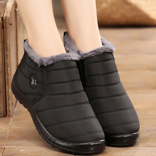 Cross-border waterproof cotton boots for men and women couples  winter cold and warm snow boots foreign trade low-cut cotton shoes for men and women