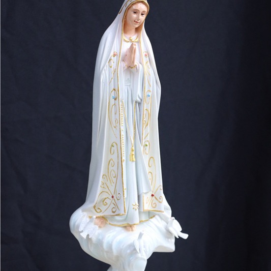 50cm Italia Fátima Virgen María Mirando la Estatua de la Casa de la Iglesia Estatua Decoración Personaje Principal Salón