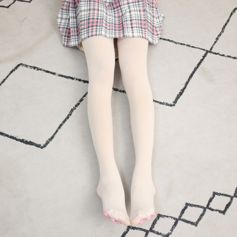 跨境热销性感仿真3D猫爪过膝长筒连脚袜子现货直供
