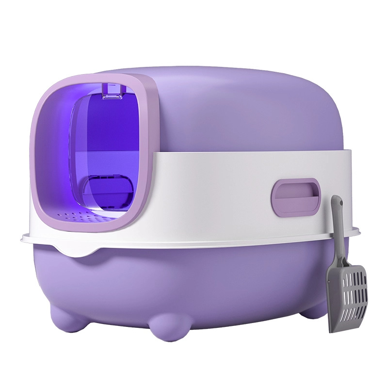 Esterilización ultra-gran ultravioleta antiolor a prueba de salpicaduras de arena totalmente cerrada desmontable para artículos para gatos