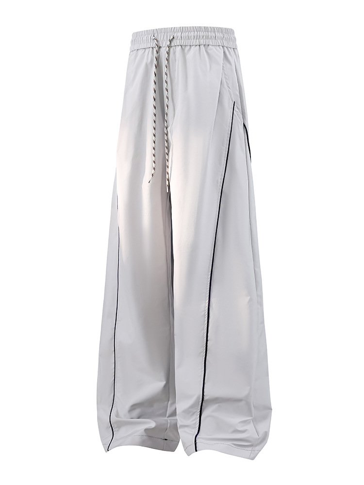Water-Resistant Work Pants for Men, American-Style Loose Trendy Versatile Straight-Leg Pants, Outdoor Hiking Casual Pants, Long Trekking Pants
