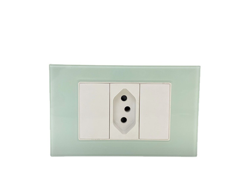 外贸南美118系列开关-VY080S 一位巴西插