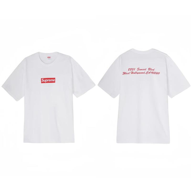 クロスボーダーファッションとトレンディなシュプリームレタープリントラウンドネック半袖ユニセックスストリートファッションTシャツドロップシッピング|undefined