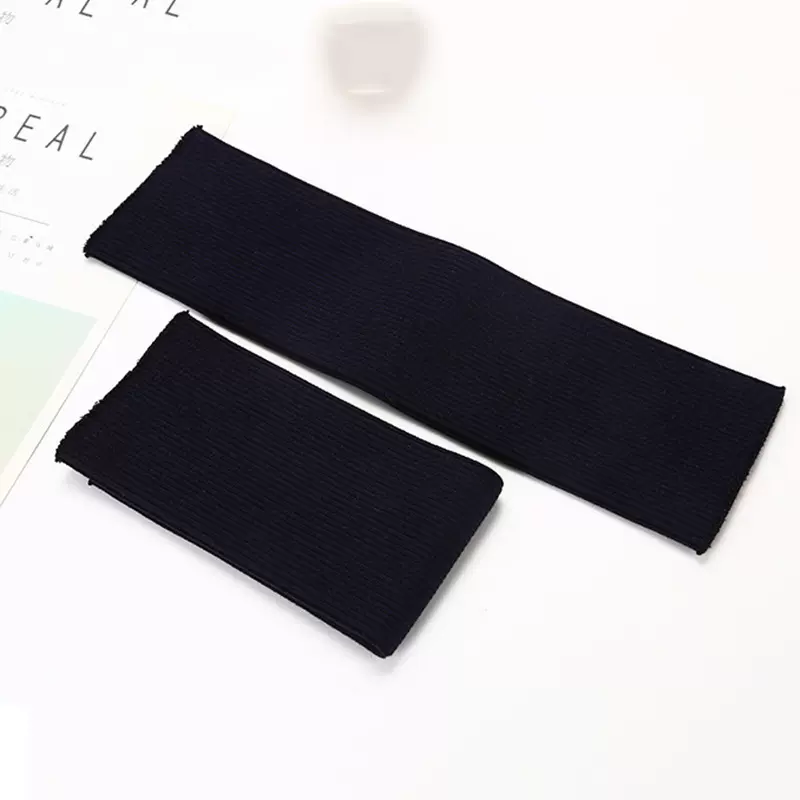 厂家现货针织无缝袖口纯涤1x1弹力罗纹运动服派克服罗纹弹力布