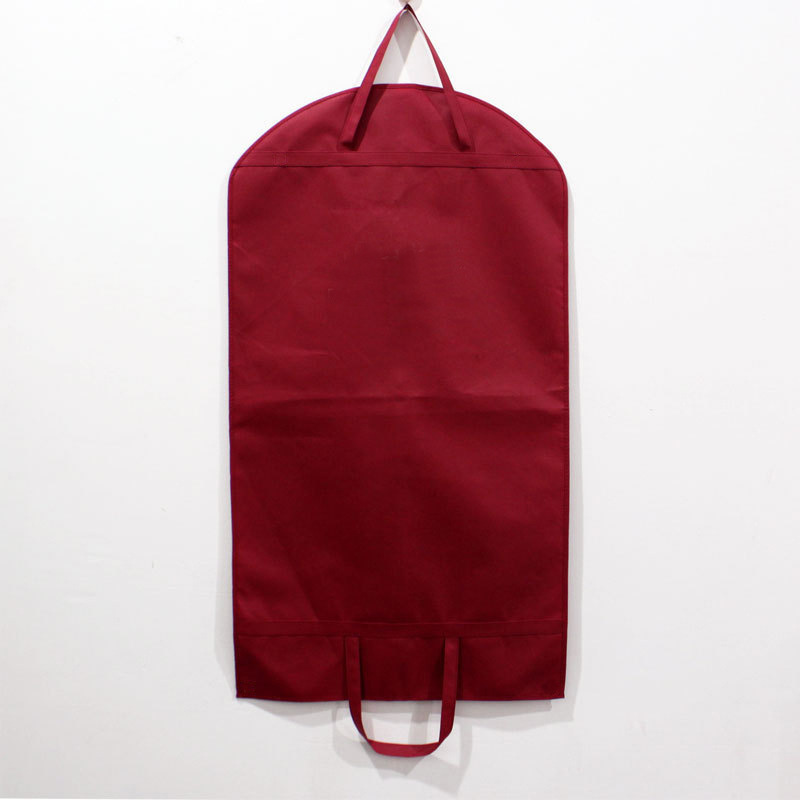 西服无纺布袋子防尘袋拉链手提折叠挂衣袋西装大衣防尘罩加印logo