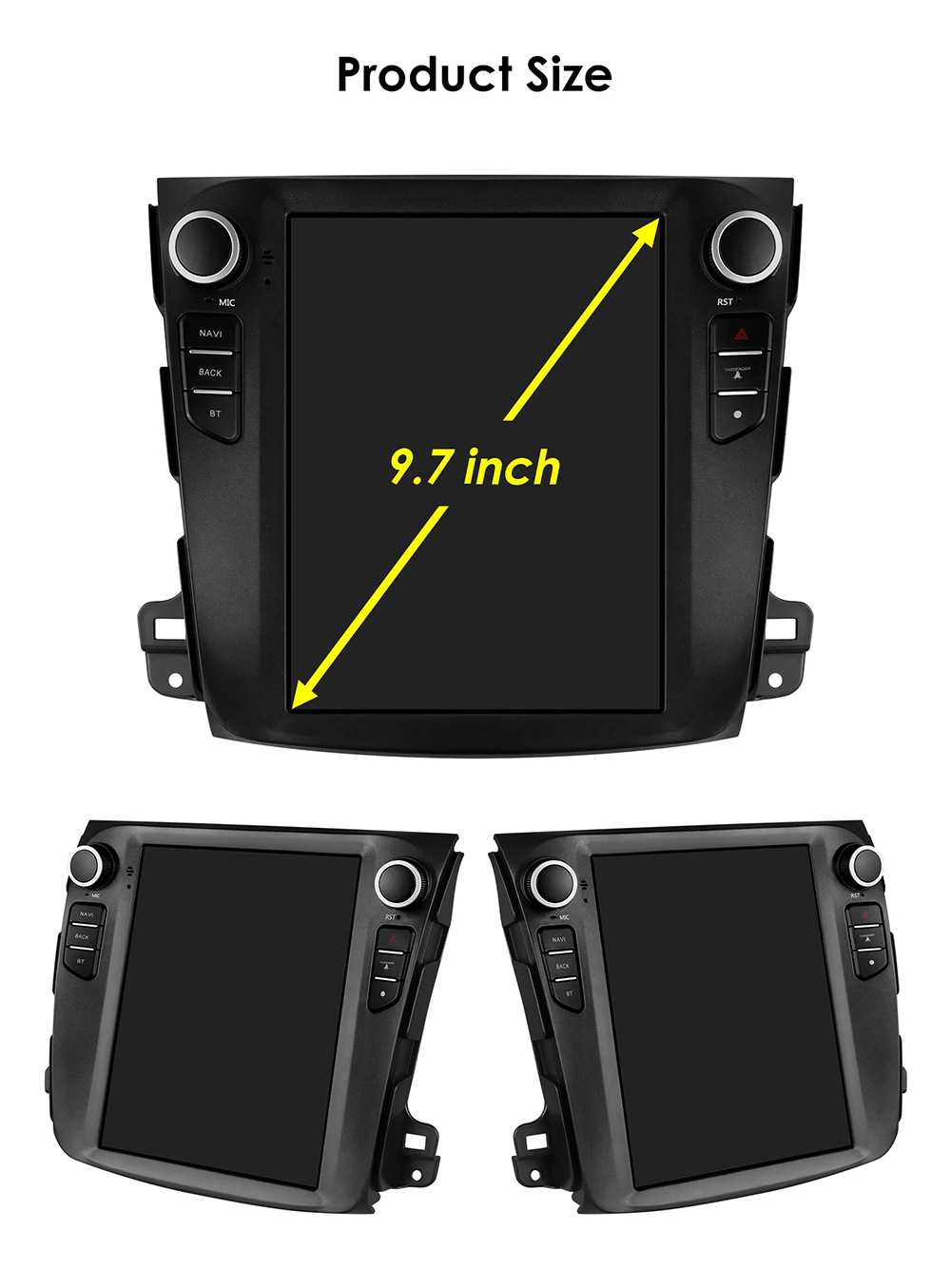 Suitable for 9.7inch Vertical Screen Mitsubishi Outlander 08-11 Central Control Large Screen Android Gps Car Navigation