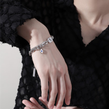 幸运十二星座手链男生轻奢小众设计高级感钛钢男士百搭学生手饰女