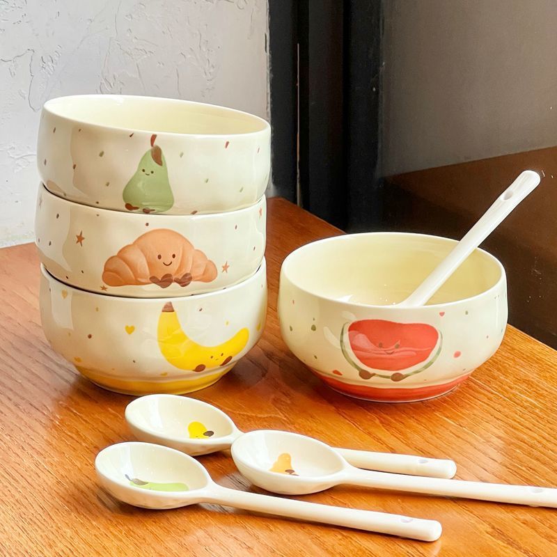 Fruit Croissant-Rice Bowl [One for each of the four colors]