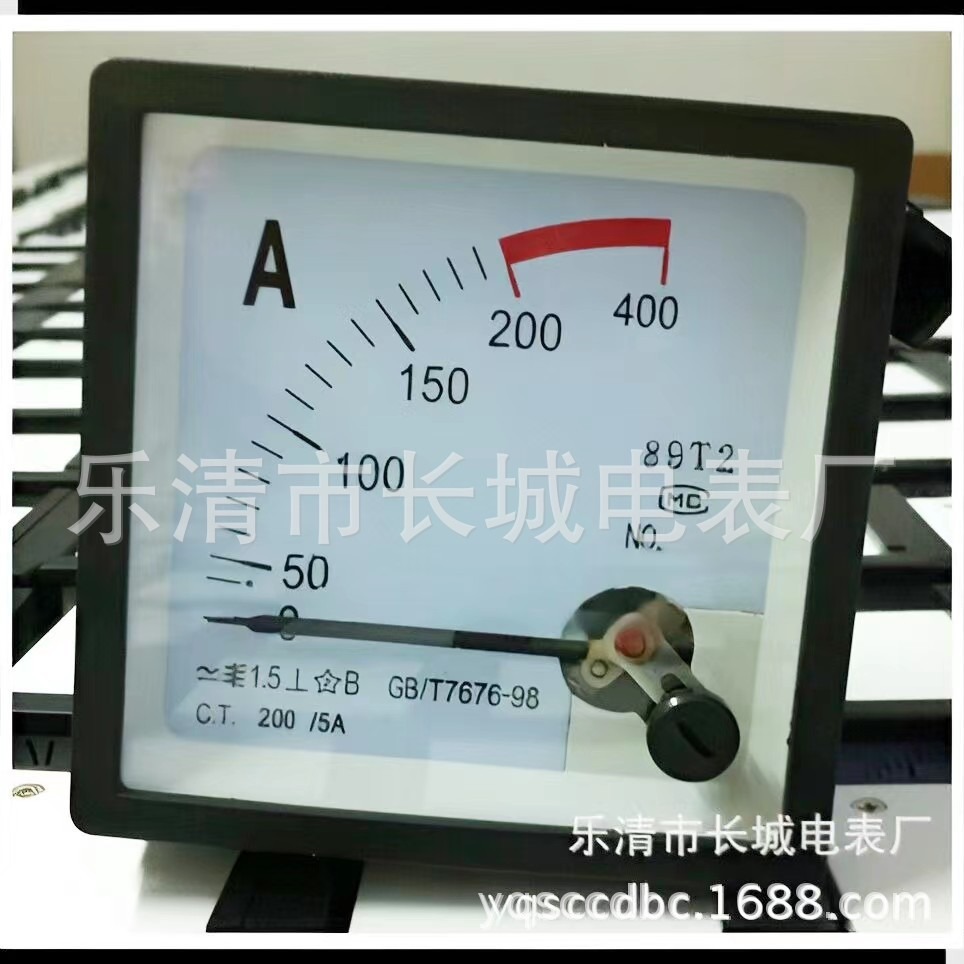 长城电表厂89T2  200/5A 交流指针电流表 72*72