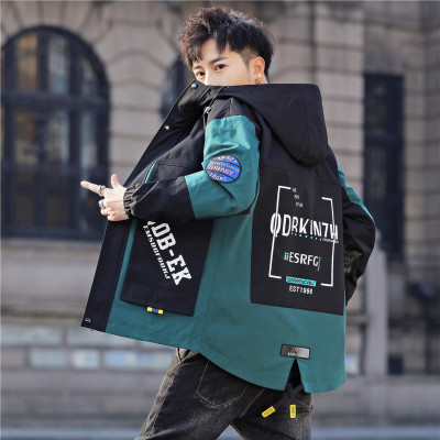 工装外套男士春秋季2021年新款韩版潮流休闲男装春装加厚帅气夹克|ms