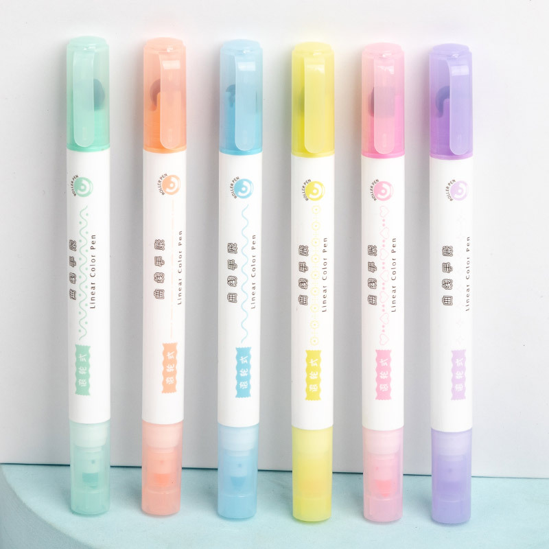 12031H pluma fluorescente lindo estudiante flash mano cuenta pluma rueda mano cuenta pluma no cubre palabra encaje contorno pluma