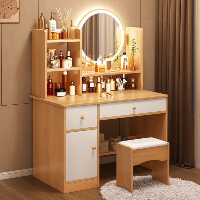 Bedroom Dressing Table Home Modern Simple Dressing Table Storage Cabinet Integrated Small Popular Female Ins Style Dressing Table