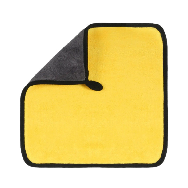Полотенце из кораллового флиса высокой плотности, двустороннее утолщенное полотенце для чистки автомобилей, впитывающее полотенце для мытья стекол, бытовое полотенце для уборки, для мойки автомобилей.