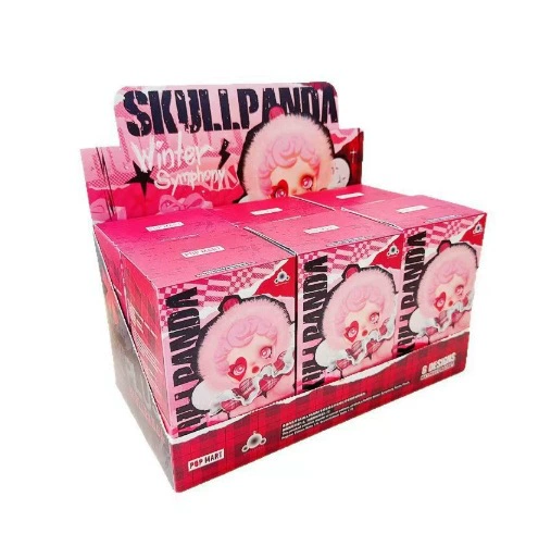 Плюшовый блайнд-бокс (SKULLPANDA) зимняя серия, реплика эмалированная кукла‑подвеска, 0,3 кг