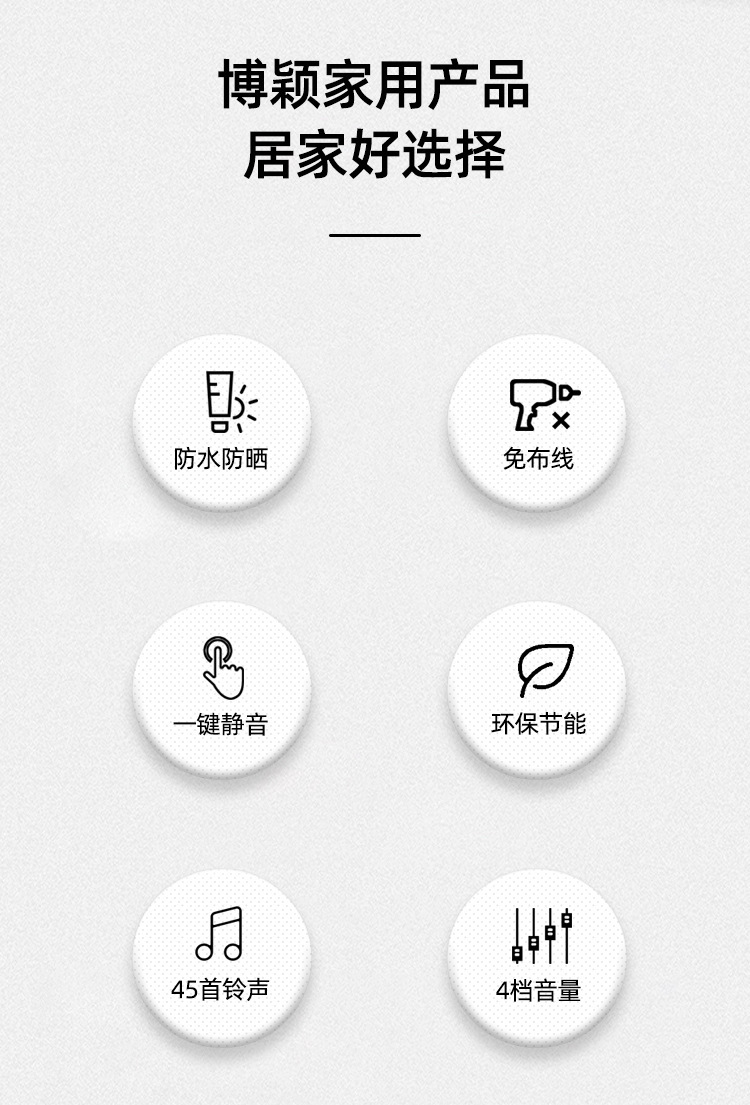 B512博穎電子門鈴詳情